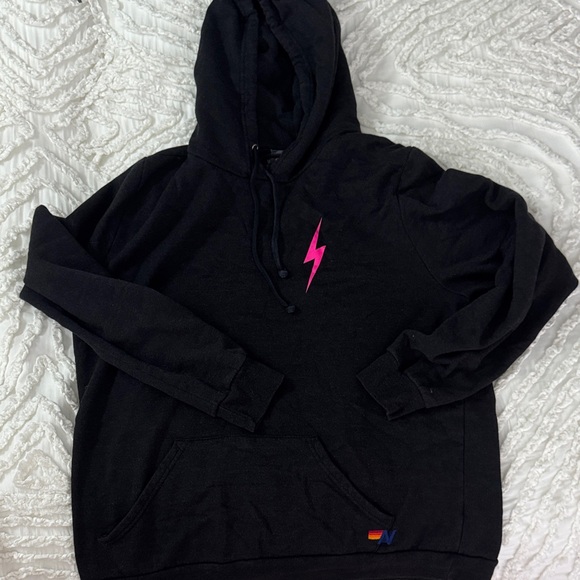 Aviator Nation Other - Aviator Nation Bolt Hoodie with Pink Accent
